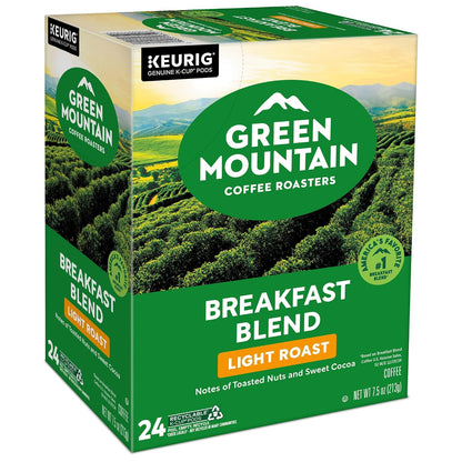 Green Mountain Coffee Roasters Breakfast Blend K-Cup Pods – Home Office Coffee for Busy Remote Professionals, 96 Count