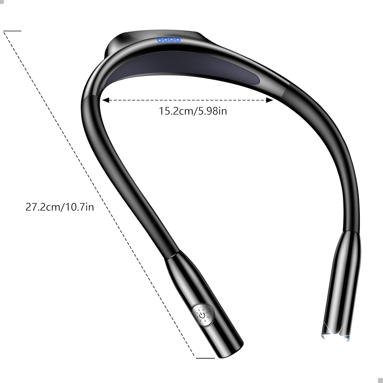 Gritin LED Neck Reading Light – Gentle Neck Light for Relaxing Bath-Time and Late-Night Journaling