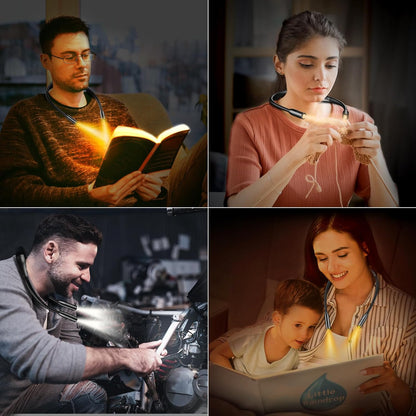 Gritin LED Neck Reading Light – Gentle Neck Light for Relaxing Bath-Time and Late-Night Journaling