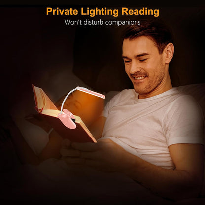 Gritin Simple LED Book Light for Less-Is-More Homes – Single 360° Gooseneck Replaces Bedside Lamps, Floor Lights, and Clutter
