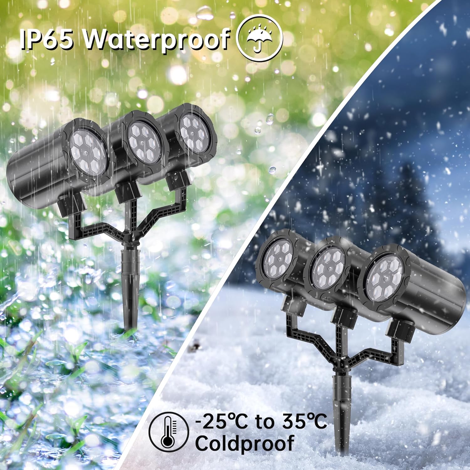 GUSODOR 12-LED Snow Projection Light – Smokeless Alternative to Candles for Bedrooms, Nurseries, and Family Rooms