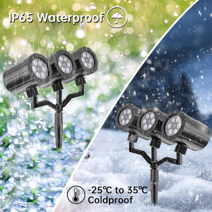 GUSODOR 12-LED Snow Projection Light – Smokeless Alternative to Candles for Bedrooms, Nurseries, and Family Rooms