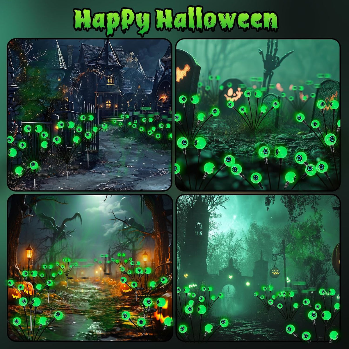 Halloween Lights for Less-Is-More Decor – Subtle Swaying Eyeball Glow in Three Tones