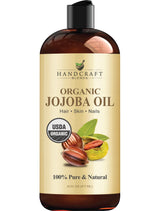 Handcraft Blends Organic Jojoba Moisturizer – Effortless Simplicity in a Brown Bottle, Streamlined Routine for Uncluttered Spaces