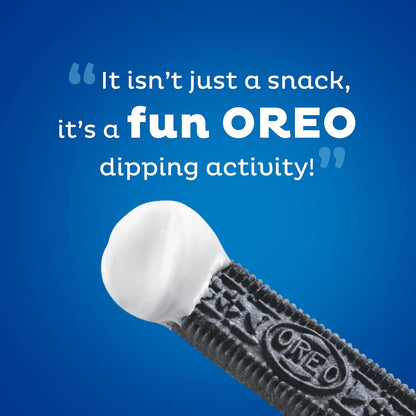 Handi-Snacks OREO Cookie Sticks with Creme Dip for Beach Days, Car Rides, and Tailgating, 20 Single-Serve Packs