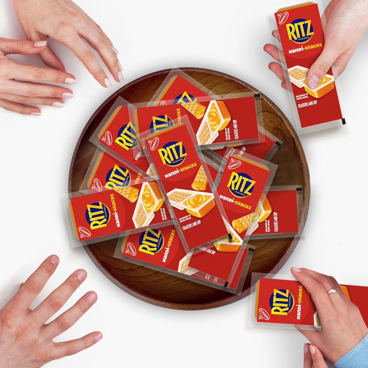 Handi-Snacks RITZ Crackers and Real Cheese Dip Snack Packs – No-Refrigeration Lunchbox Snack for Kids, 20 ct