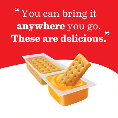 Handi-Snacks RITZ Crackers and Real Cheese Dip Snack Packs – No-Refrigeration Lunchbox Snack for Kids, 20 ct