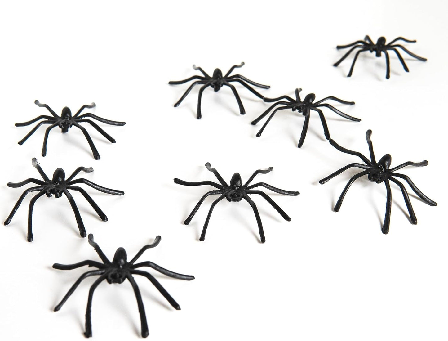 Happy Hippo Spider Web Decor – Grandparent-Friendly Front Porch Display, Non-Gory Webbing with 8 Fake Spiders for Visiting Kids