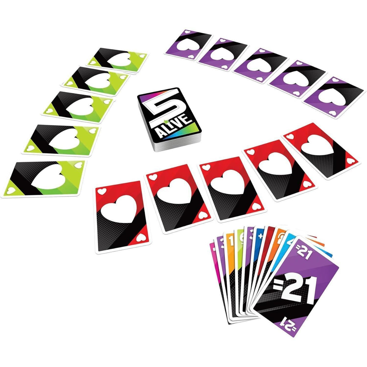 Hasbro Gaming 5 Alive Card Game, Portable Travel Card Game for Road Trips, Camping and Picnic Tables Ages 8+