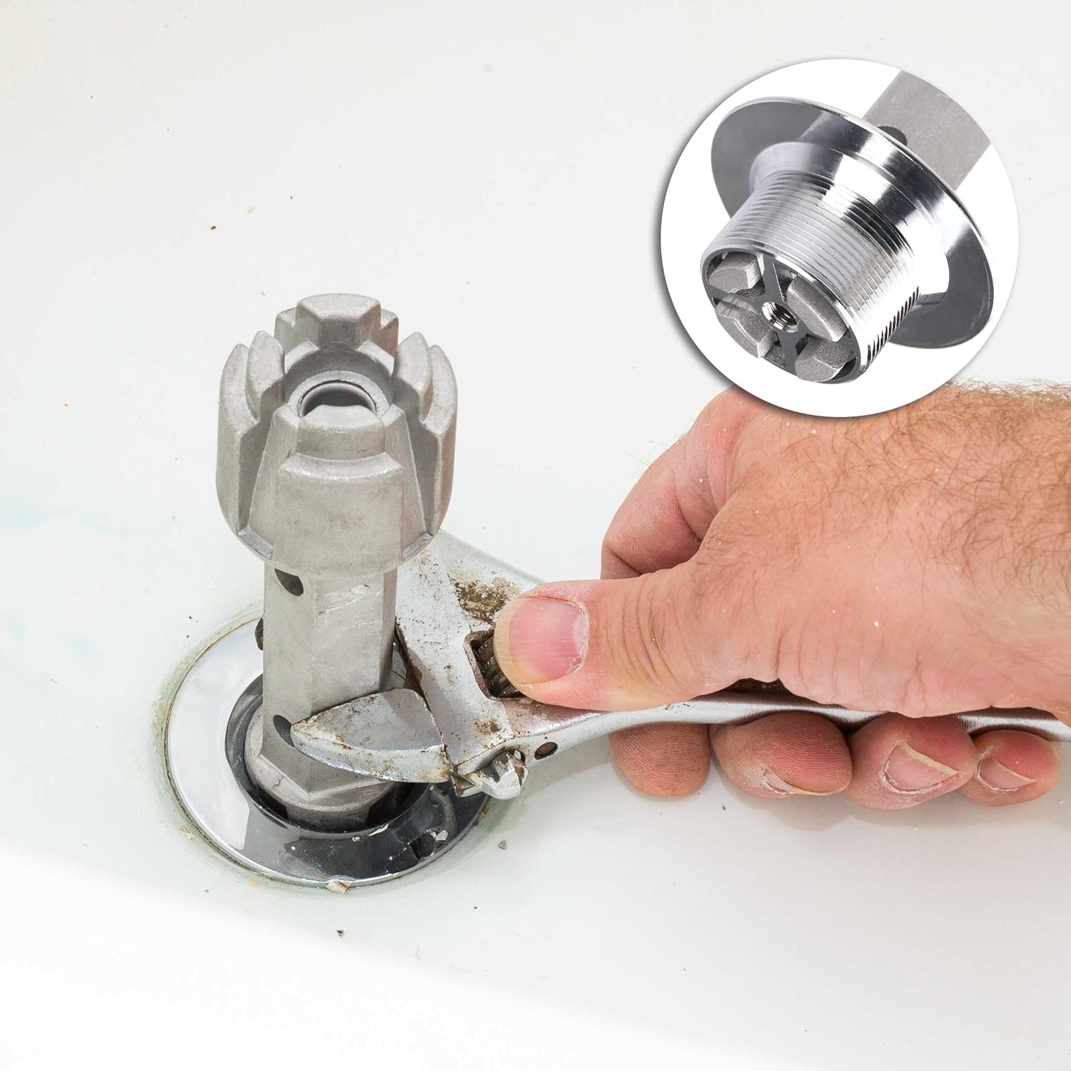 HAUTMEC Aluminum Shower Drain Tool – Compact No-Extras Design for Clean Utility Drawer Organization