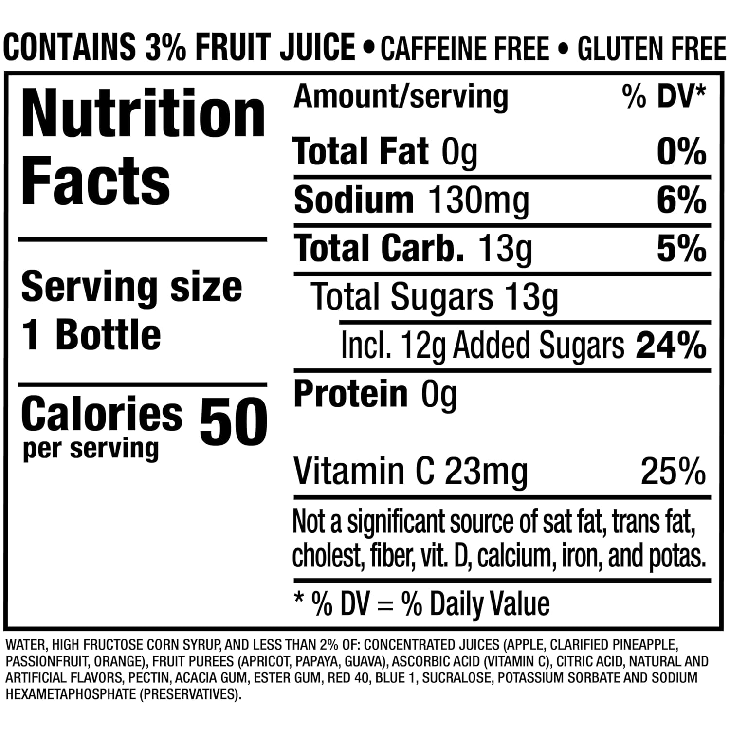 Hawaiian Punch Fruit Juicy Red Bottles 24 Pack – Portion Controlled Beverage for Balanced Lunchbox Meal Prep