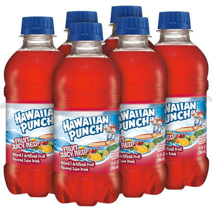Hawaiian Punch Fruit Juicy Red Bottles 24 Pack – Portion Controlled Beverage for Balanced Lunchbox Meal Prep