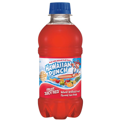 Hawaiian Punch Fruit Juicy Red Bottles 24 Pack – Portion Controlled Beverage for Balanced Lunchbox Meal Prep