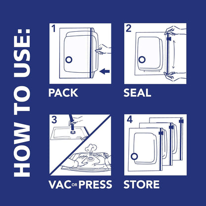 Hefty Shrink-Pak Storage Bags that Complement Living Room Decor, Free Up Space for Furniture and Style