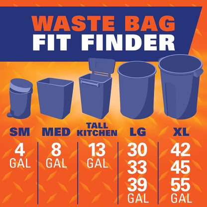 Hefty Ultra Strong 30 Gallon Drawstring Garbage Bags – Faboloso Scented Bags for a Cleaner, More Relaxing Home
