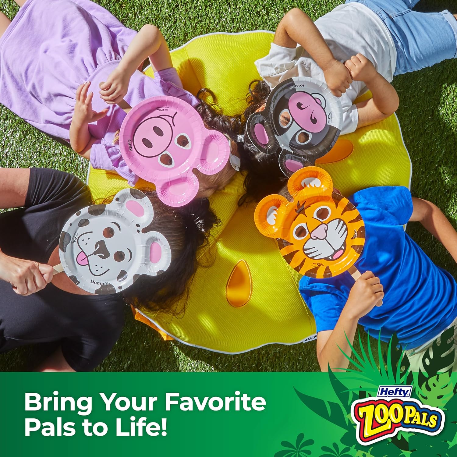Hefty Zoo Pals Party Edition Paper Plates – Thoughtful Housewarming and Hostess Gift for Parents of Toddlers, Themed Animal Designs
