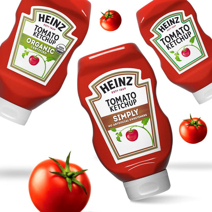 Heinz Simply Tomato Ketchup – BBQ-Ready Sauce for Burgers and Hot Dogs on the Patio