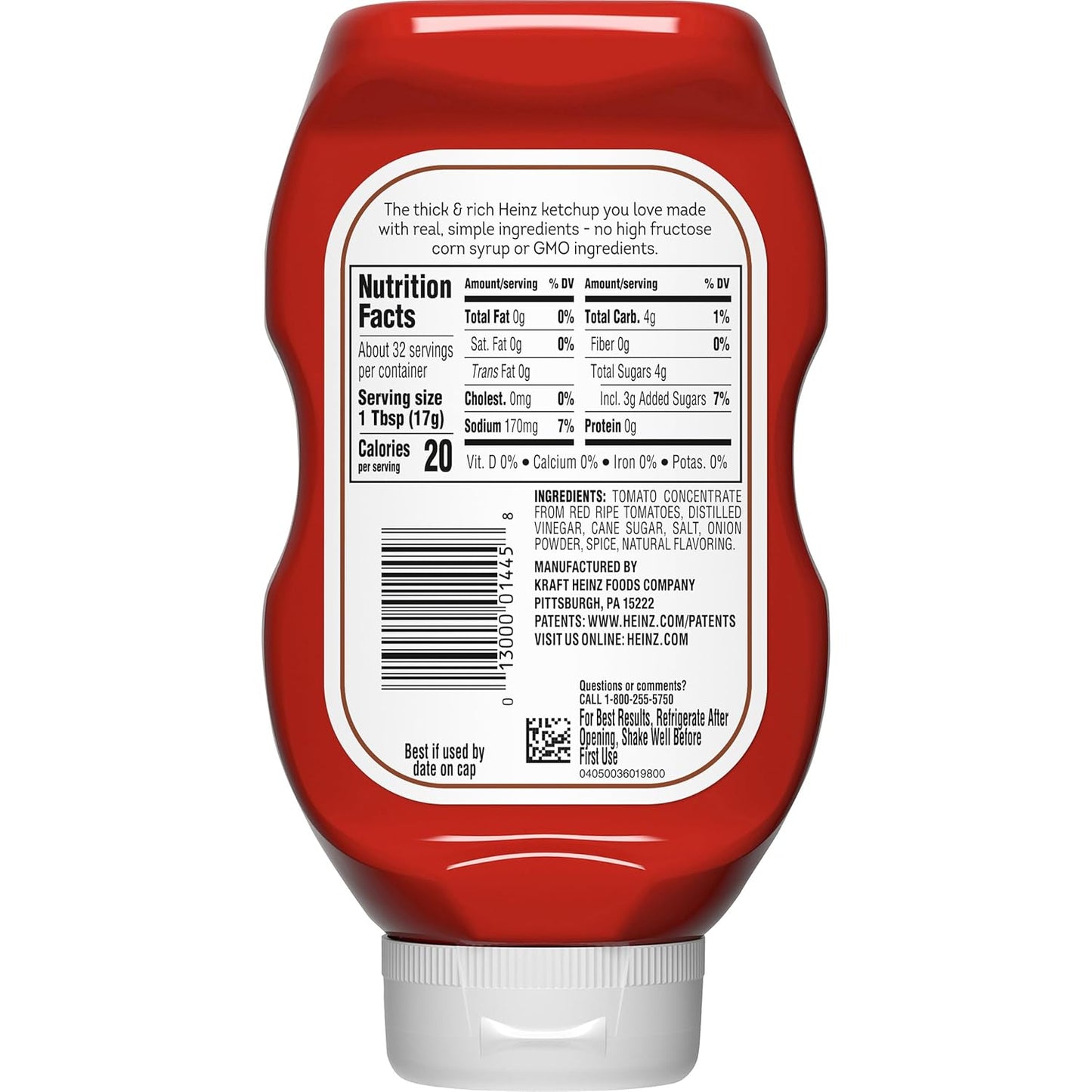 Heinz Simply Tomato Ketchup – BBQ-Ready Sauce for Burgers and Hot Dogs on the Patio