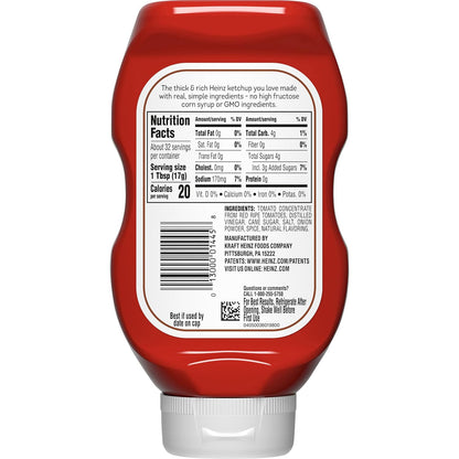 Heinz Simply Tomato Ketchup – BBQ-Ready Sauce for Burgers and Hot Dogs on the Patio