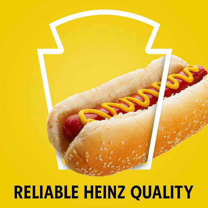 Heinz Yellow Mustard, 20 oz Bottle – Streamlined Pantry Mustard for Less-is-More Home Cooking