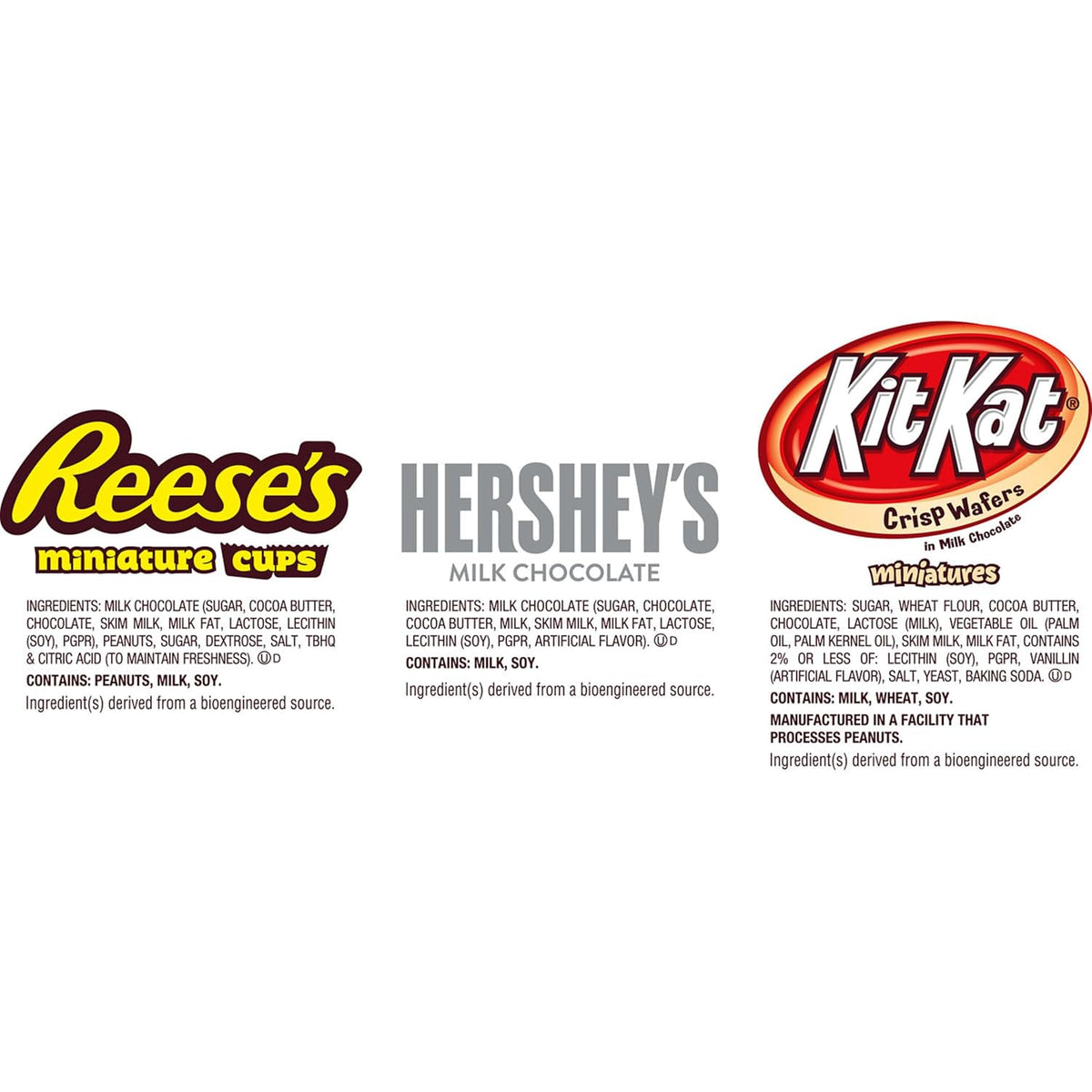 HERSHEY'S Assorted Chocolate Halloween Candy Bulk Variety Pack – Halloween Gift Bag Assortment for Trick-or-Treaters and Party Guests