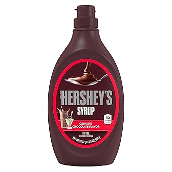 HERSHEY'S Strawberry Syrup 24 oz – Retro Pink Topping Bottle to Style a Playful Dessert Bar