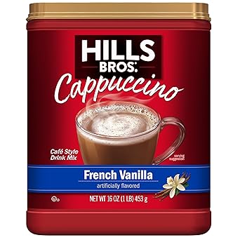Hills Bros. French Vanilla Sugar Free Cappuccino Instant – Mindful Wind-Down Beverage for a Quiet Kitchen Moment
