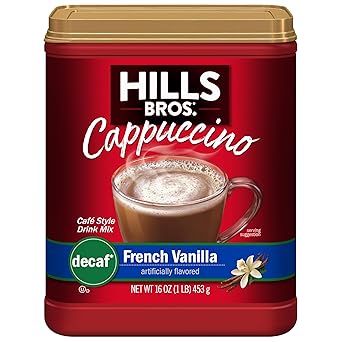 Hills Bros. French Vanilla Sugar Free Cappuccino Instant – Mindful Wind-Down Beverage for a Quiet Kitchen Moment