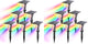 Multicolor - 12 Pack