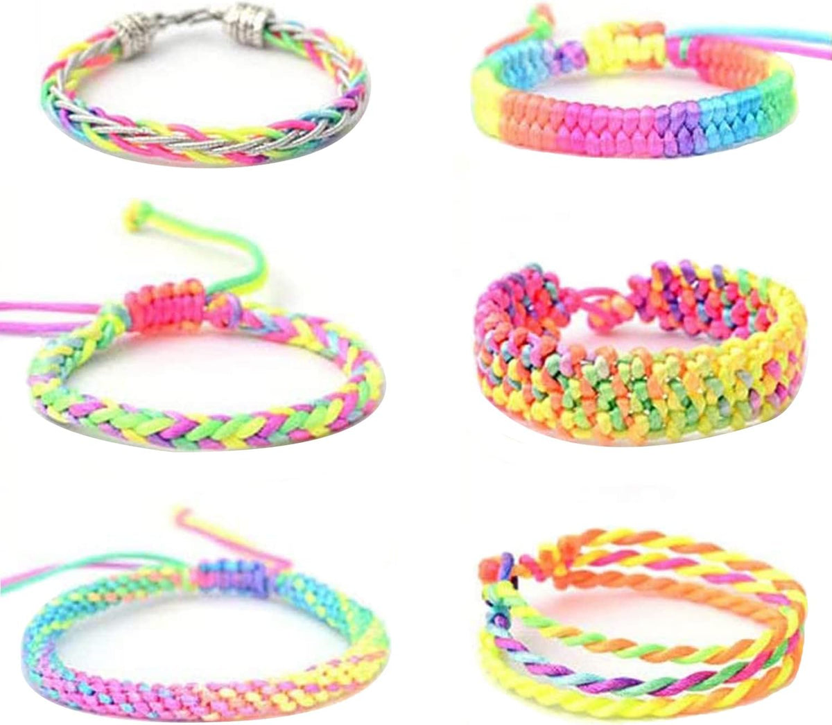 Holiday Craft Gift for Beading Lovers, Multi-Pack Rainbow Elastic String for Jewelry Making Projects
