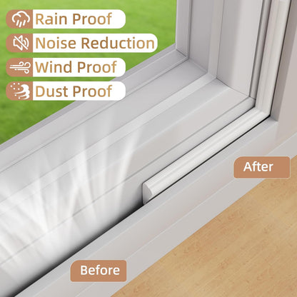 Holikin Foam Window Weather Stripping – Shift Worker Bedroom Insulation Kit, Daytime Sleep Darkness and Street Noise Reducer