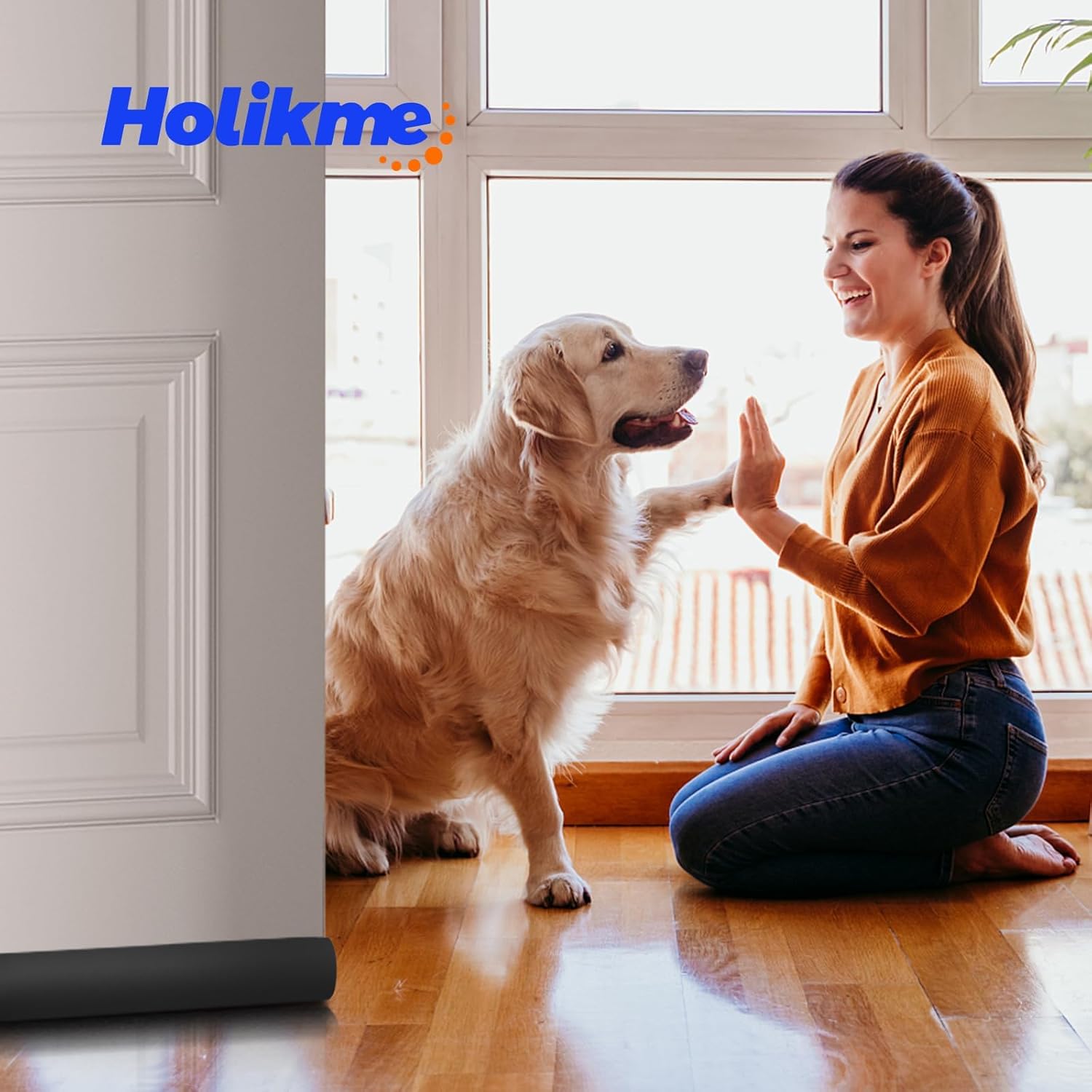 Holikme Door Weather Stripping – Light Blocking Door Bottom Seal for Light Sleeper Bedroom Wellness