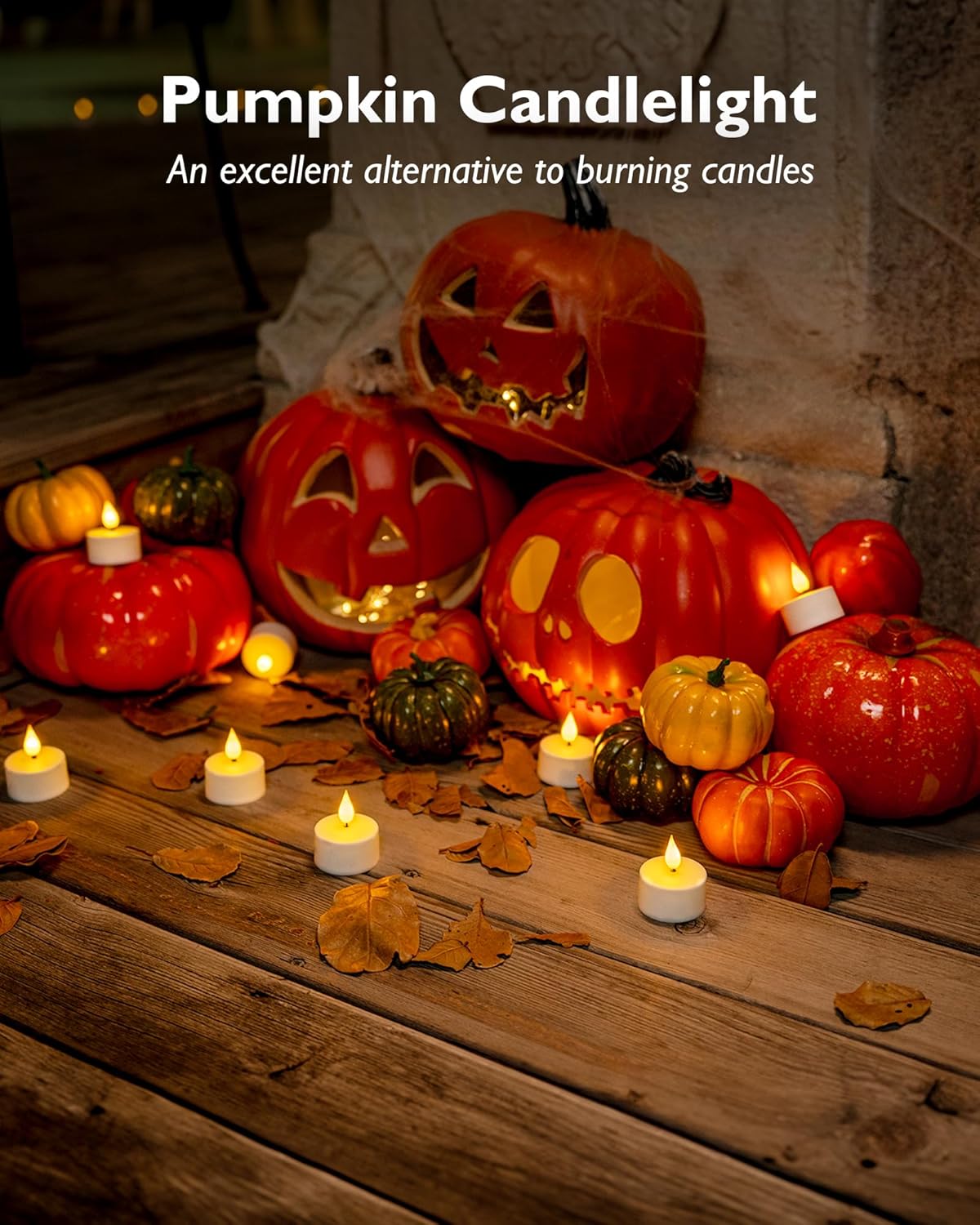Homemory Flameless Tealights with Simple 1.57-Inch Profile, Neutral Decor Essential
