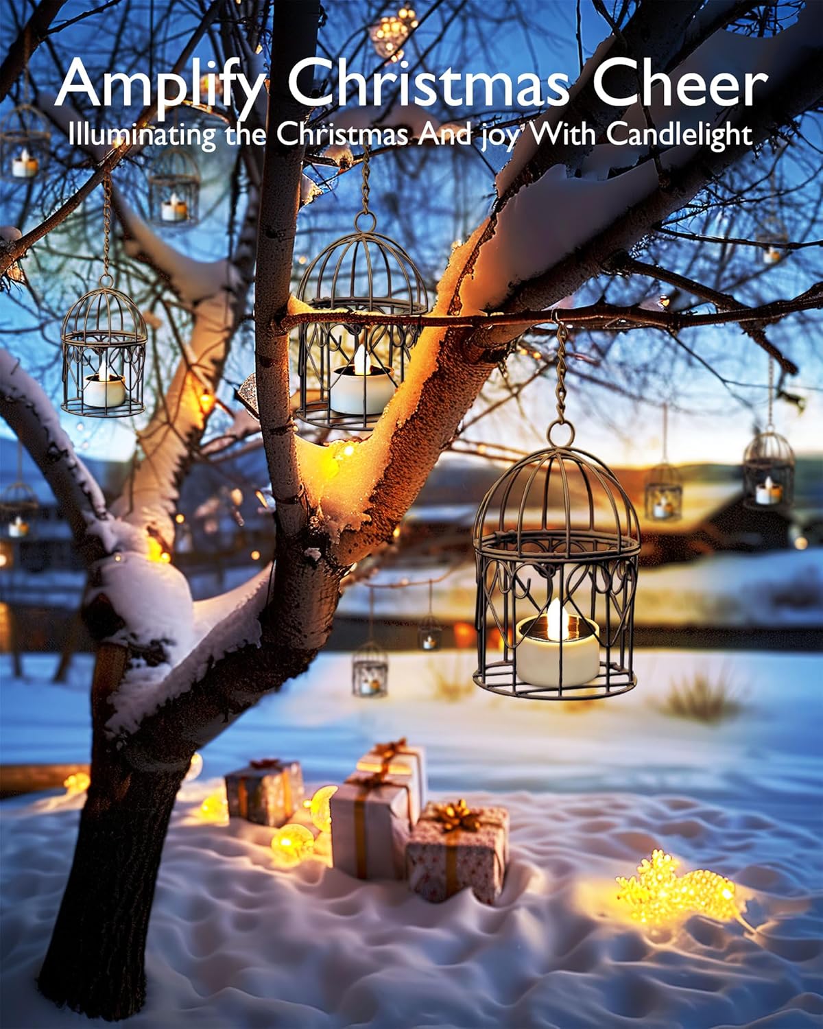Homemory Solar Votive Candle Set – Romantic Valentine's Day Gift for Couples, Warm Glow for Anniversary Dinner Tables