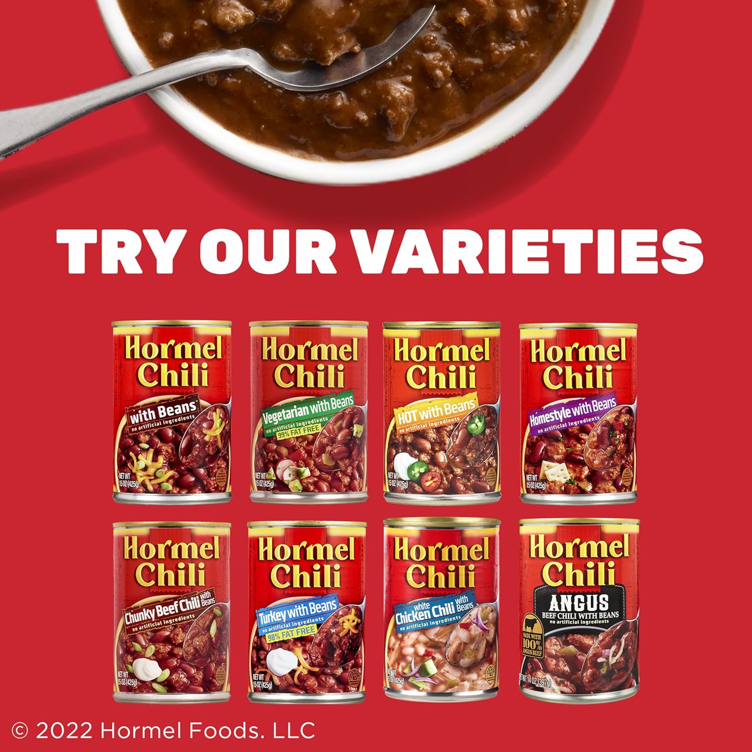 HORMEL Chunky Beef Chili with Beans — Hearty Family Pantry Meal with 16g Protein per Serving