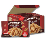 Lowrey's Bacon Curls Microwave Pork Rinds (Chicharrones), Original – Guilt-Free Single-Serve Snack for Low-Carb Wellness Lifestyles