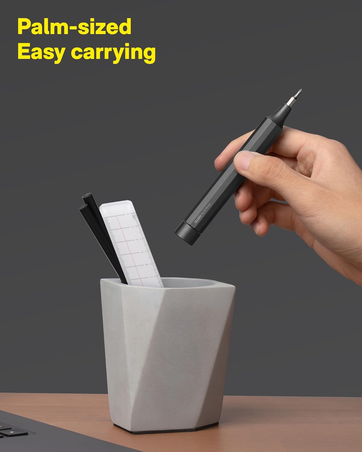 HOTO 24-in-1 Magnetic Screwdriver Pen – Intentional Everyday Carry in Cinnabar Red, Streamlined Form for Modern Minimalists