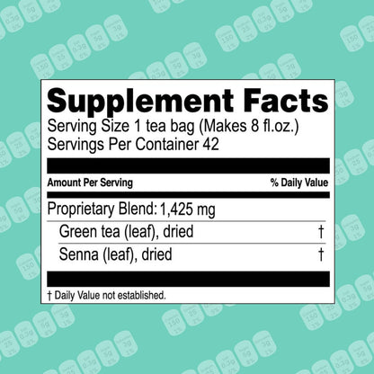 Hyleys Slim Tea 5 Flavor Assortment – Caffeine-Conscious Green Tea Blend Free of Harsh Stimulants for Sensitive Stomachs