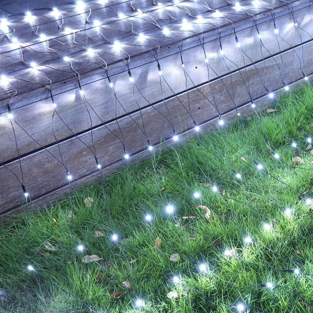 iBaycon 4ft x 6ft Connectable Mesh Lights – Practical Birthday and Holiday Present for Garden and Wedding Planners