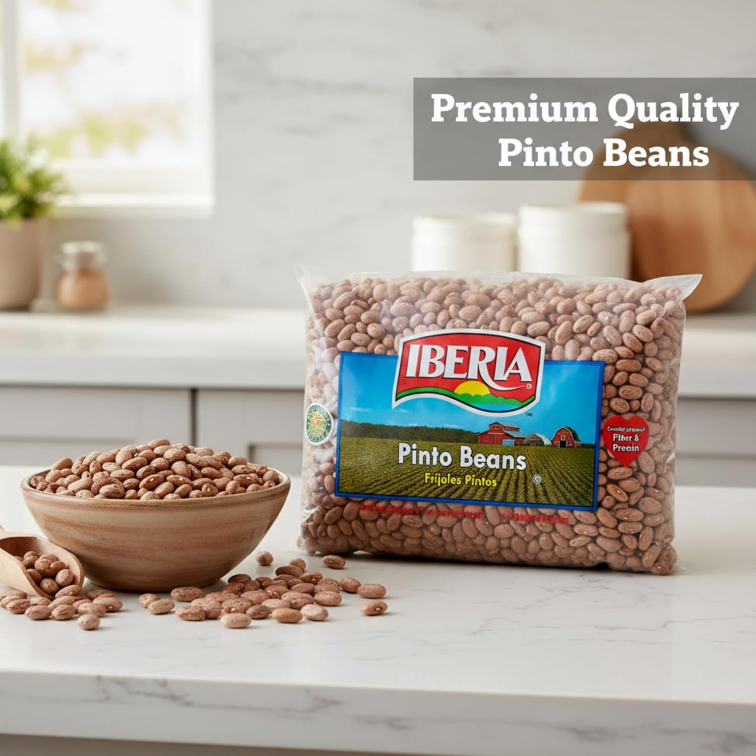 Iberia Pinto Beans 4 lb – Affordable Plant Protein for Growing Kids and Household Meal Prep