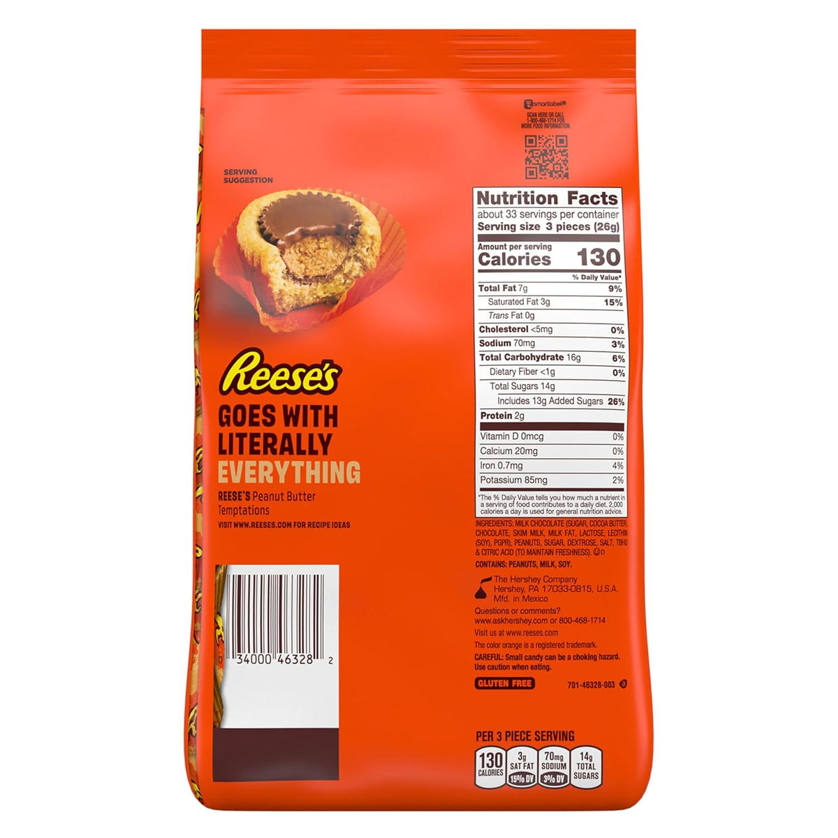 individually wrapped pieces for hygiene, freshness, and easy distribution