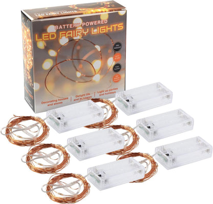 innotree Twinkle String Lights – Romantic Valentine's Day Gift for Women, Warm White Bedroom and Wedding Centerpiece 6-Pack