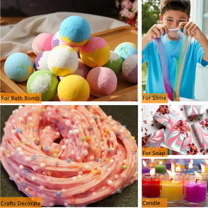 INOCERIS Non-Toxic Cake Dust – Safe Metallic Color for Children's Party Cupcakes, Christmas Cookies, and DIY Crafts