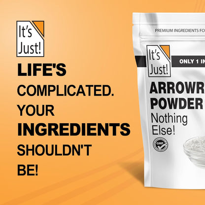 It's Just - Arrowroot Powder as Birthday Gift for Mom, Natural Beauty and Healthy Cooking in One