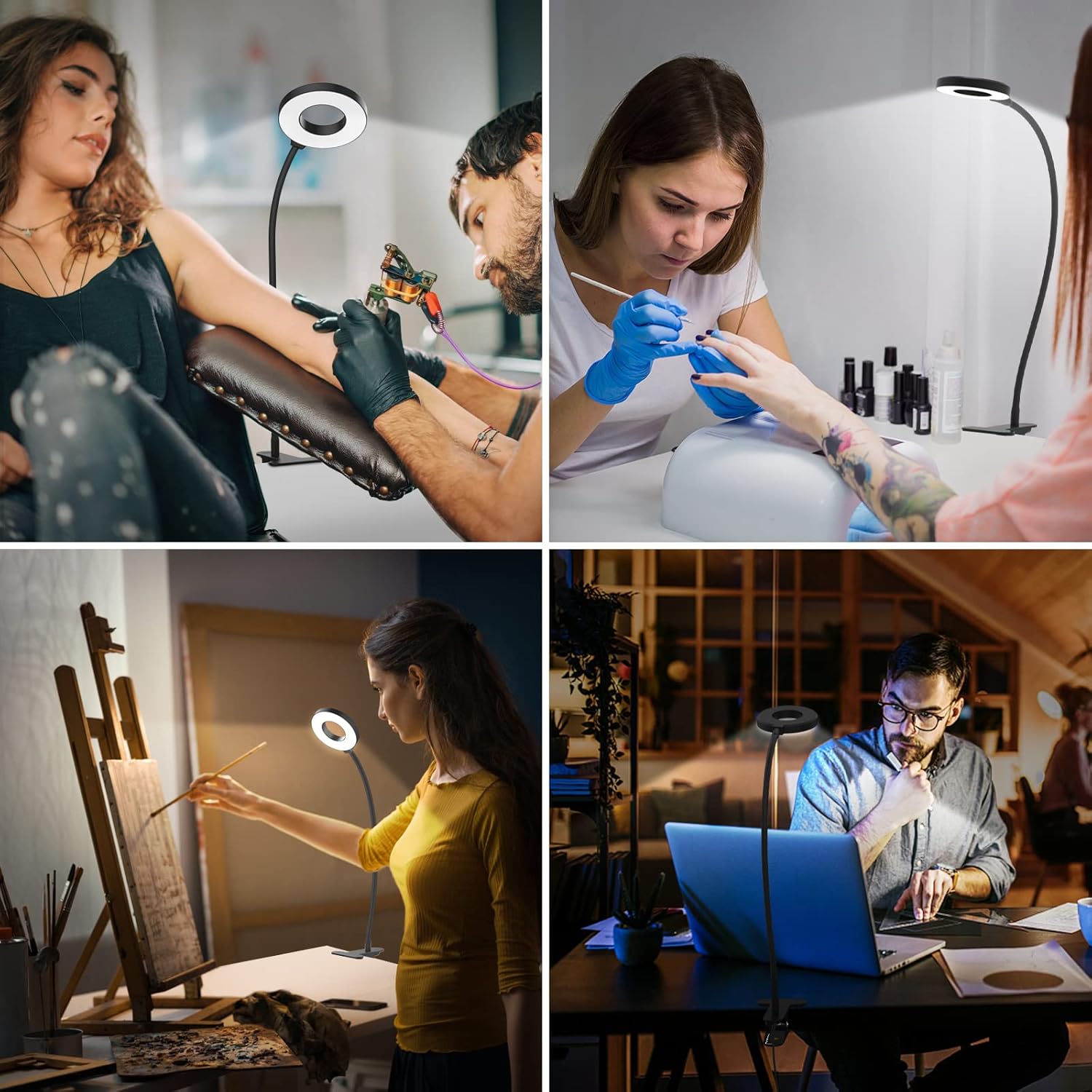 iZELL Adjustable Desk Lamp Gift – Versatile LED Light for Him or Her, Perfect for Home Office, Dorm, and Bedside