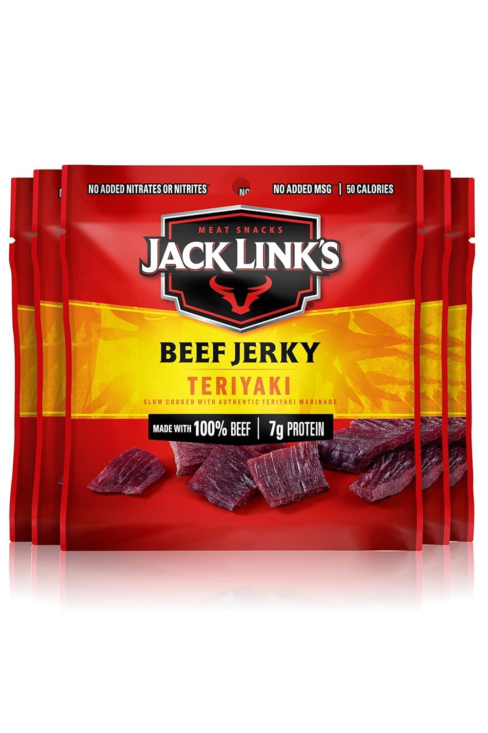 Jack Link's Beef Jerky Variety Pack - Original and Teriyaki - Emergency Kit and Disaster Preparedness Protein with 1-Year Shelf Life, 9 Pouches