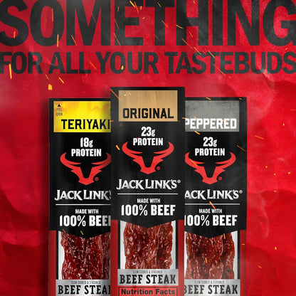 Jack Link's Beef Steak, Original - Shareable Snack Box for Father's Day and Holiday Gifting, Bulk Pack