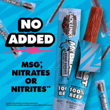 Jack Link's x MrBeast Zero Sugar Mini Beef Sticks – Guilt-Free Pantry Swap for Chips and Candy, 12 Mini Sticks