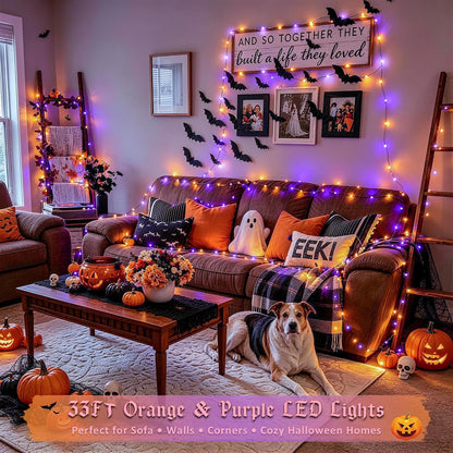 JMEXSUSS 100 LED Halloween Fairy Lights – Charming Housewarming Gift for Friends Who Love Seasonal Decor