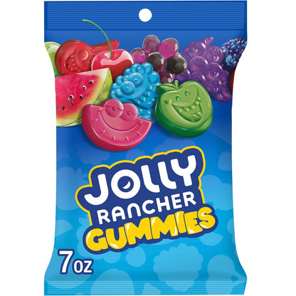 JOLLY RANCHER Gummies Assorted Fruit Flavored Candy Bag – Nostalgic Birthday Gift for Her, Stocking Stuffer, and Holiday Candy Dish Refill